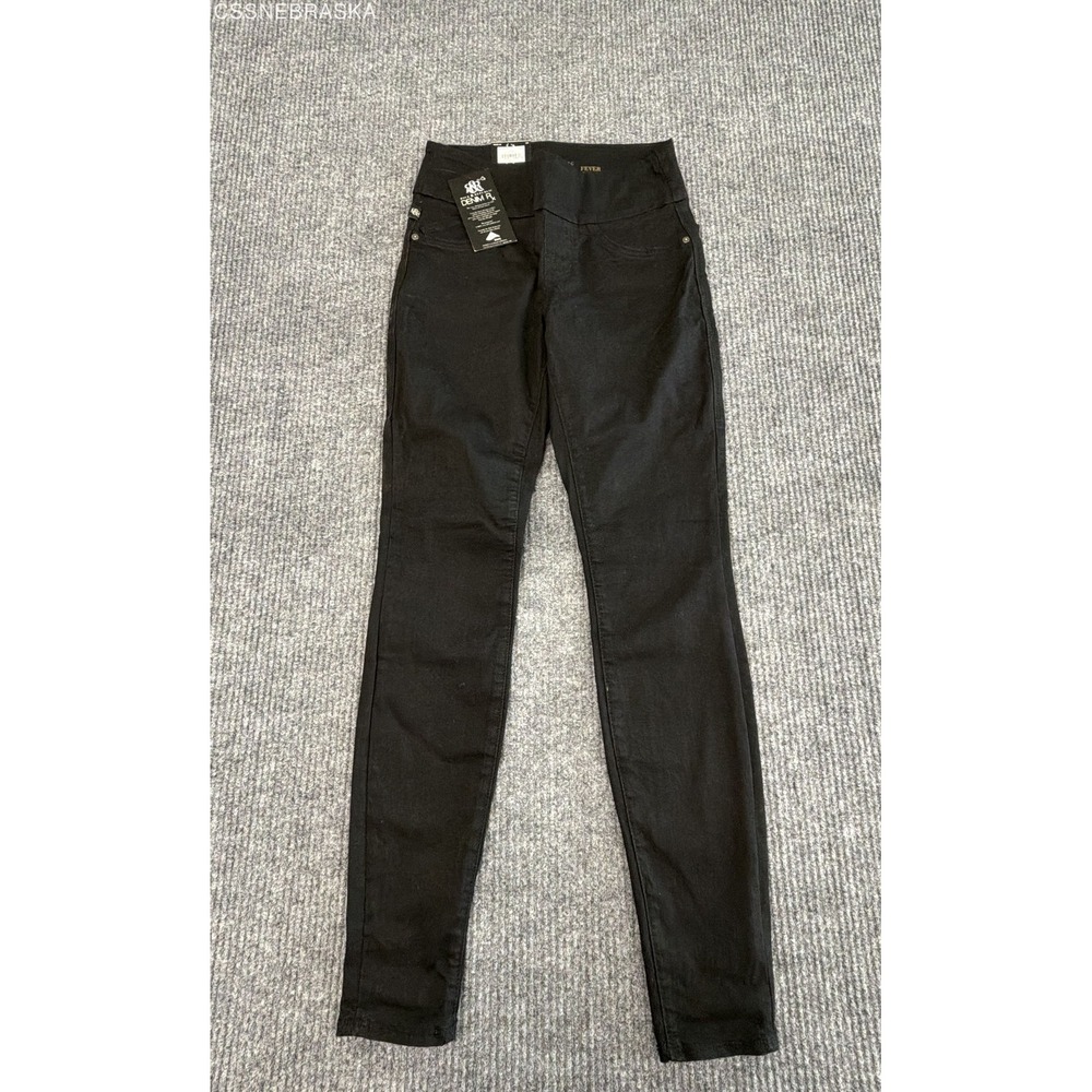 Rock & Republic Women's Black Denim Rx Fever Pull-On Legging Jeans Sz 4 M NWT
